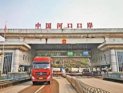 河口口岸 暢通“綠色通道” 農副產品進出口再創新高